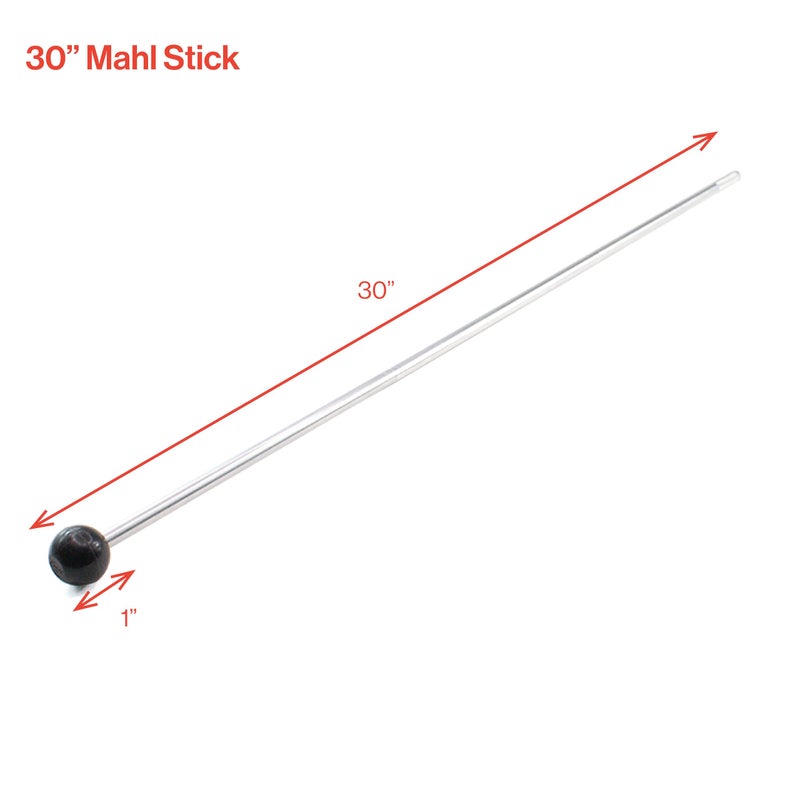 Excel Blades 30-Inch Aluminum Mahl Stick â€“ Painter Hand Rest With Rubber End, 3-Section Design For Artist, Painter Tools And Accessories - Image 2